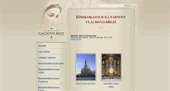Desktop Screenshot of farnost-vlachovo-brezi.cz